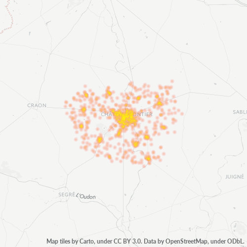 Dami ng Negosyo sa Postal Code 53200 - Saint-Fort, Pays de la Loire