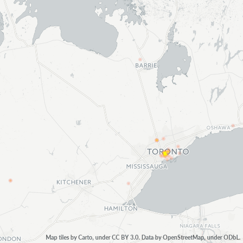Dami ng Negosyo sa Postal Code M6E - Toronto, Ontario