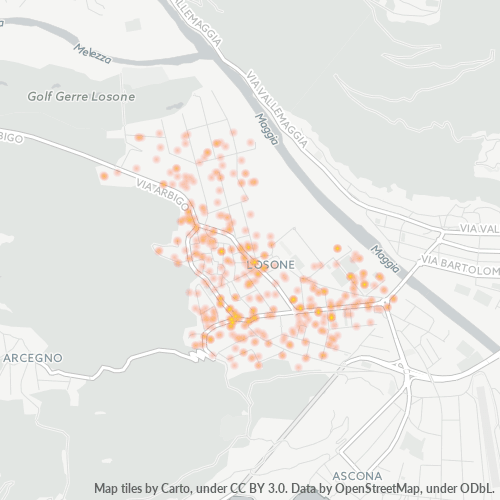Dami ng Negosyo sa Postal Code 6616 - Losone, Cantone Ticino