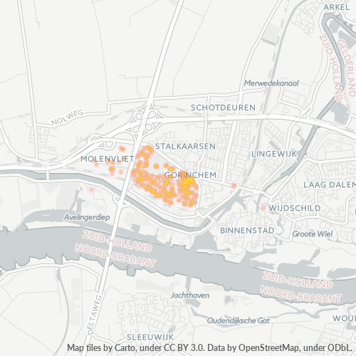 Dami ng Negosyo sa Postal Code 4204 - Gorinchem, Provincie Zuid-Holland