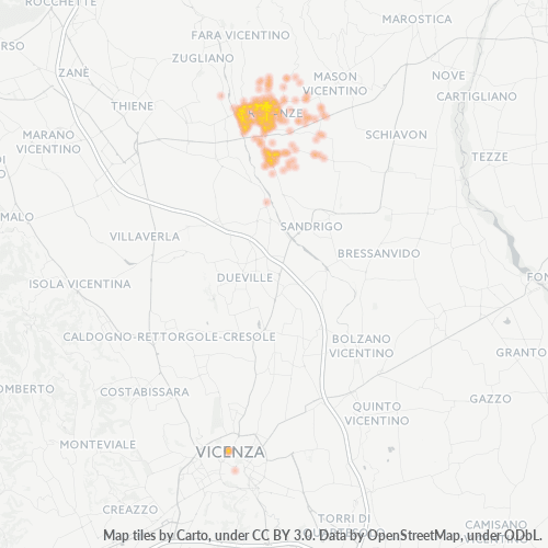 Dami ng Negosyo sa Postal Code 36042 - Vicenza, Veneto