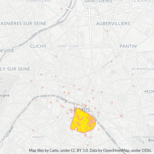 Concentració d'empreses a Codi Postal 75005 - París, Illa de França