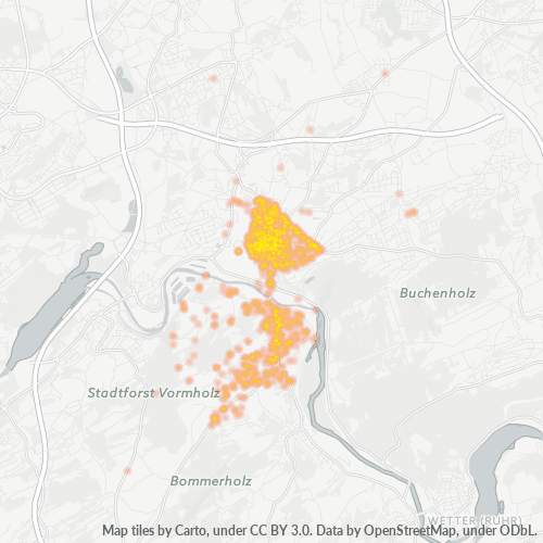 Business Concentration in Postal Code 58452 - Witten, North Rhine-Westphalia