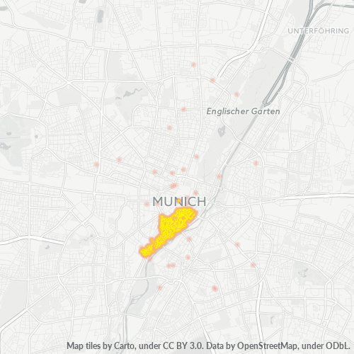 Business Concentration in Postal Code 80469 - Munich, Bavaria