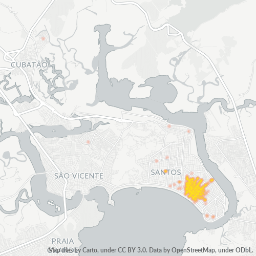 Dami ng Negosyo sa Postal Code 11040-000 - Santos, São Paulo