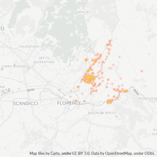Dami ng Negosyo sa Postal Code 50014 - Fiesole, Tuscany