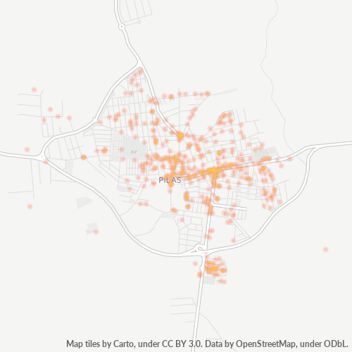 Bedrijfsconcentratie in Postcode 41840 - Spanje