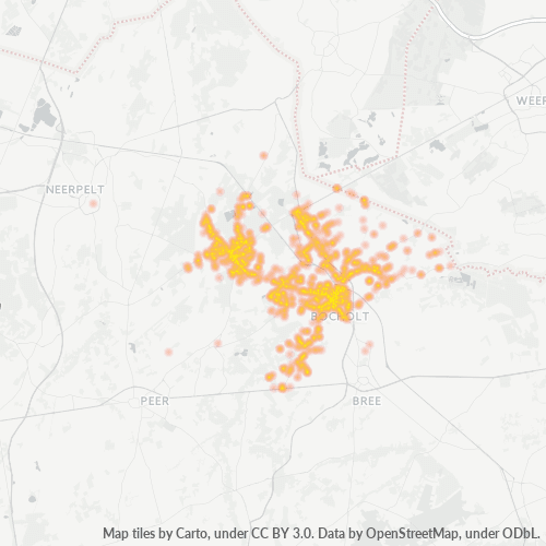 Bedrijfsconcentratie in Postcode 3950 - België