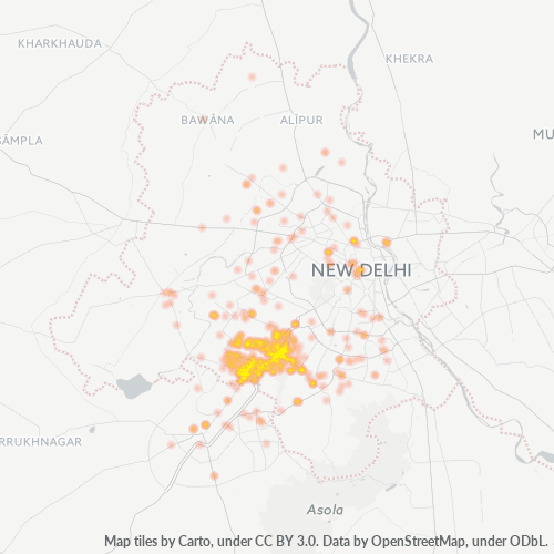 Dami ng Negosyo sa Postal Code 110037 - Gurgaon, State of Haryāna