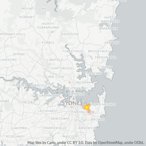 Dami ng Negosyo sa Postal Code 2028 - Double Bay, New South Wales