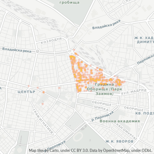 Dami ng Negosyo sa Postal Code 1527 - Sofia, Sofiya-Grad