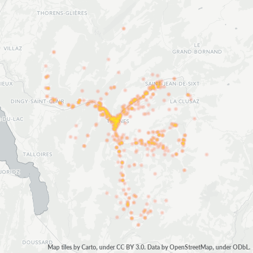 Dami ng Negosyo sa Postal Code 74230 - Les Villards-sur-Thônes, Rhône-Alpes