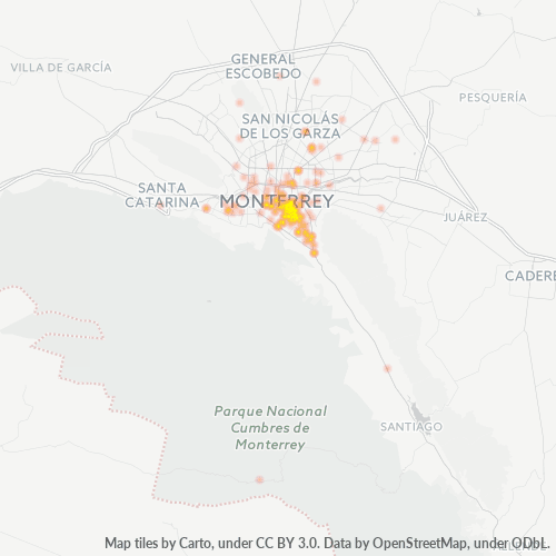 Dami ng Negosyo sa Postal Code 64700 - Monterrey, Nuevo León