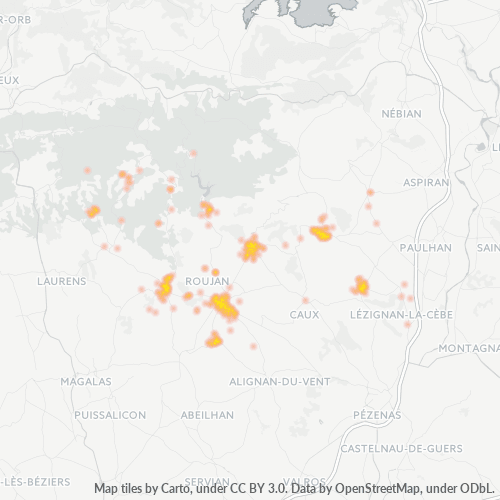 Dami ng Negosyo sa Postal Code 34320 - Fontès, Languedoc-Roussillon