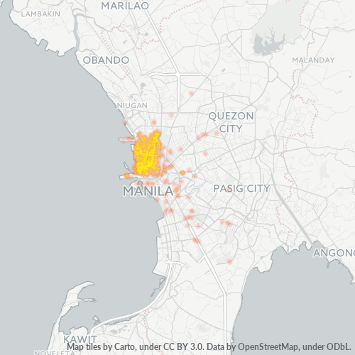 Business Concentration in Zip Code 1012 - Manila, Metro Manila