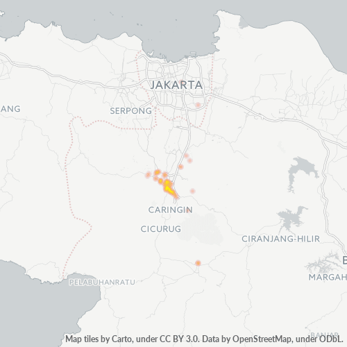 Dami ng Negosyo sa Postal Code 16134 - Bogor, Kanlurang Java