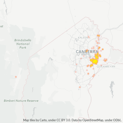 Dami ng Negosyo sa Postal Code 2609 - Canberra, Australian Capital Territory
