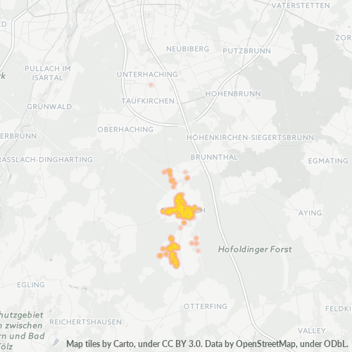 Bedrijfsconcentratie in Postcode 82054 - Sauerlach, Beieren