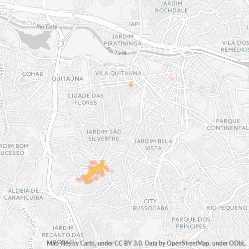Dami ng Negosyo sa Postal Code 06154-000 - Osasco, São Paulo