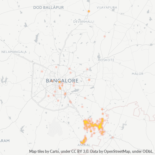 Dami ng Negosyo sa Postal Code 562107 - Attibele, State of Karnātaka