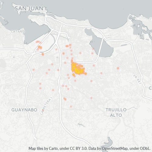Business Concentration in Zip Code 00925 - San Juan, Puerto Rico