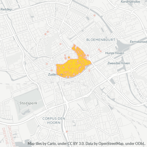 Dami ng Negosyo sa Postal Code 9711 - Groningen, Provincie Groningen
