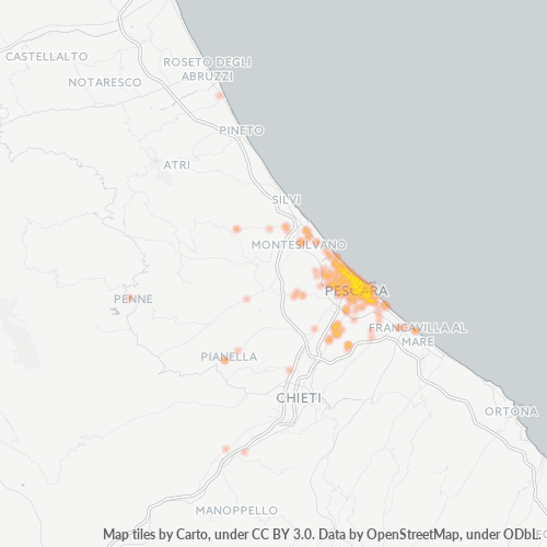 Dami ng Negosyo sa Postal Code 65100 - Pescara, Abruzzo