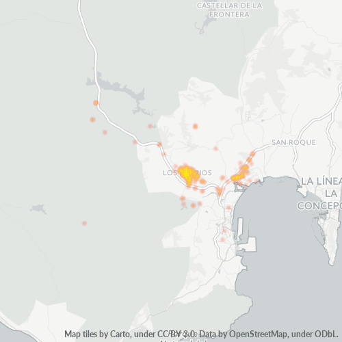 Bedrijfsconcentratie in Postcode 11370 - Los Barrios, Andalusië