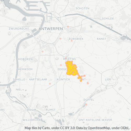 Bedrijfsconcentratie in Postcode 2540 - België