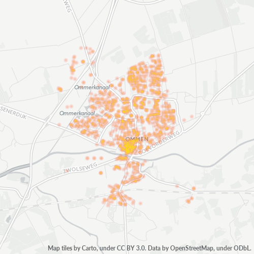 Dami ng Negosyo sa Postal Code 7731 - Ommen, Provincie Overijssel