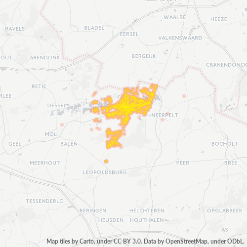 Bedrijfsconcentratie in Postcode 3920 - Lommel, Vlaanderen