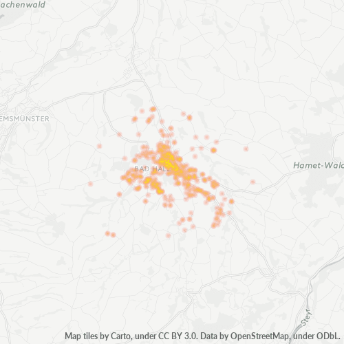 Dami ng Negosyo sa Postal Code 4540 - Pfarrkirchen bei Bad Hall, Mataas na Austria