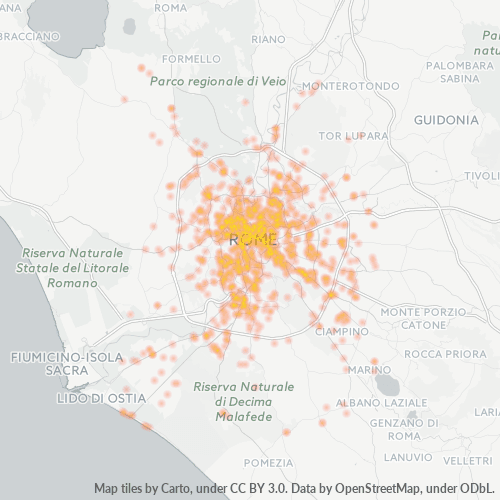 Dami ng Negosyo sa Postal Code 00100 - Roma, Lazio
