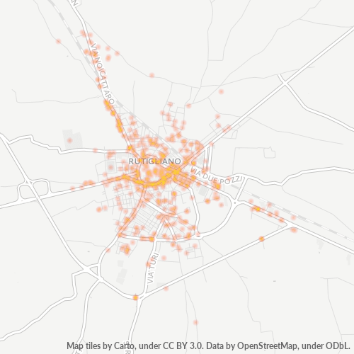 Bedrijfsconcentratie in Postcode 70018 - Italië
