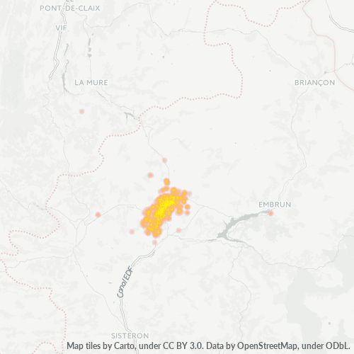 Dami ng Negosyo sa Postal Code 05000 - Rambaud, Provence-Alpes-Côte d'Azur