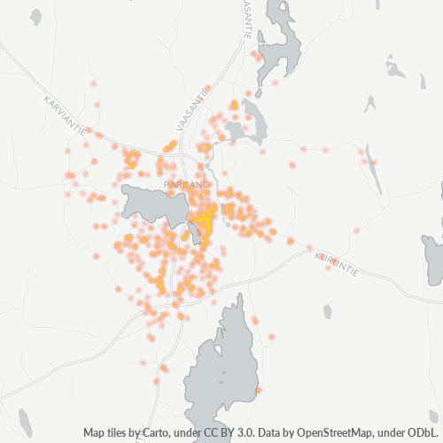 Dami ng Negosyo sa Postal Code 39700 - Parkano, Pirkanmaa