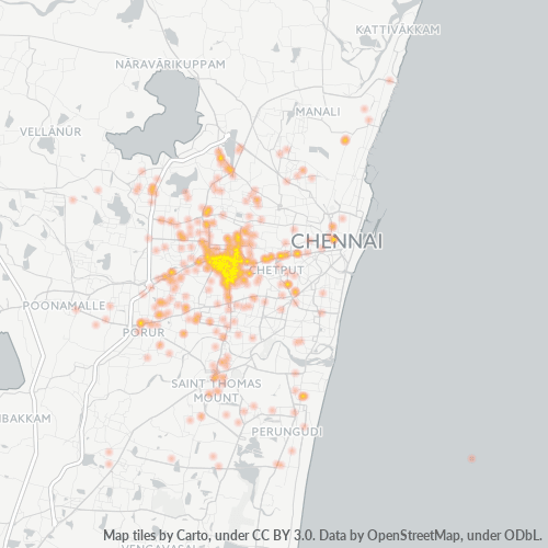 Dami ng Negosyo sa Postal Code 600106 - Chennai, State of Tamil Nādu