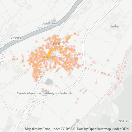 Business Concentration in Postal Code 5953 - Reuver, Limburg (Netherlands)
