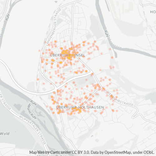 Business Concentration in Postal Code 45277 - Essen, North Rhine-Westphalia