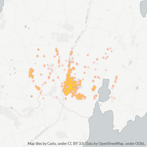 Dami ng Negosyo sa Postal Code 4050 - Skibby, Region Hovedstaden