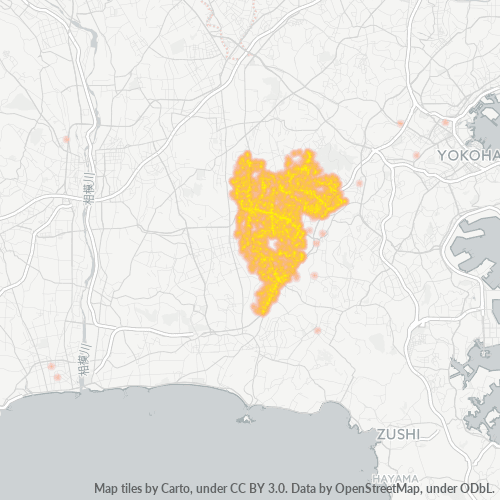 Bedrijfsconcentratie in Postcode 245 - Kanagawa (prefectuur)