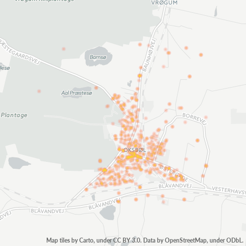Dami ng Negosyo sa Postal Code 6840 - Oksbøl, Region Syddanmark