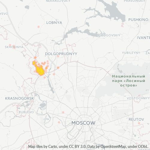 Dami ng Negosyo sa Postal Code 141407 - Khimki, Mosku