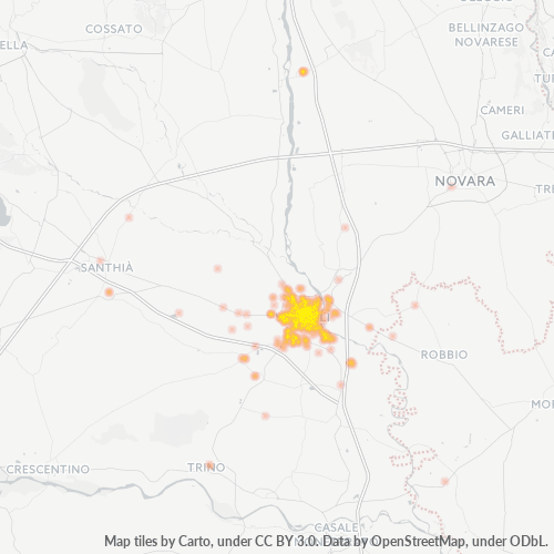 Dami ng Negosyo sa Postal Code 13100 - Prarolo, Piemonte