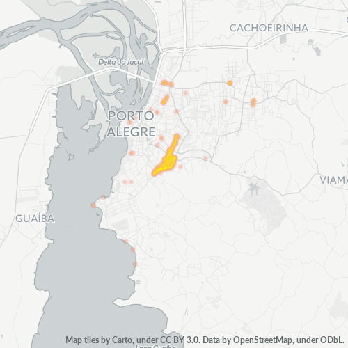 Bedrijfsconcentratie in Postcode 90680-000 - Porto Alegre (gemeente)