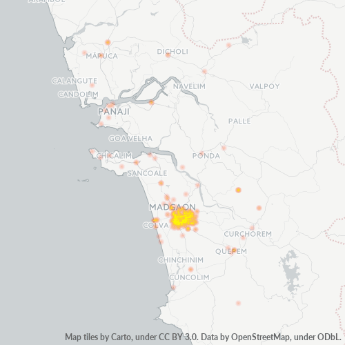Dami ng Negosyo sa Postal Code 403601 - Cuncolim, Goa