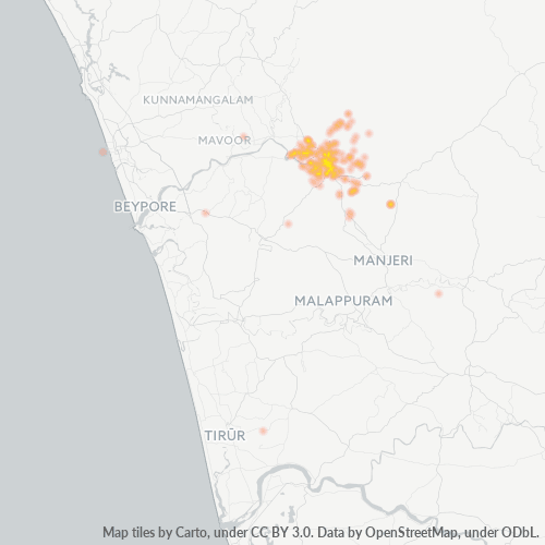 Dami ng Negosyo sa Postal Code 673639 - Kozhikode, State of Kerala