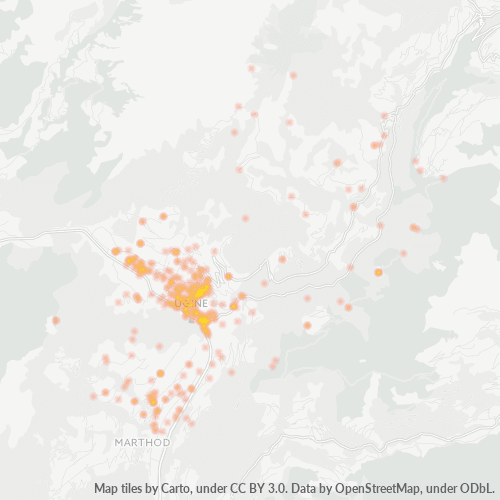 Dami ng Negosyo sa Postal Code 73400 - Ugine, Rhône-Alpes