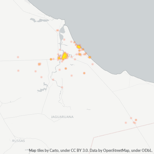 Dami ng Negosyo sa Postal Code 62800-000 - Aracati, Ceará