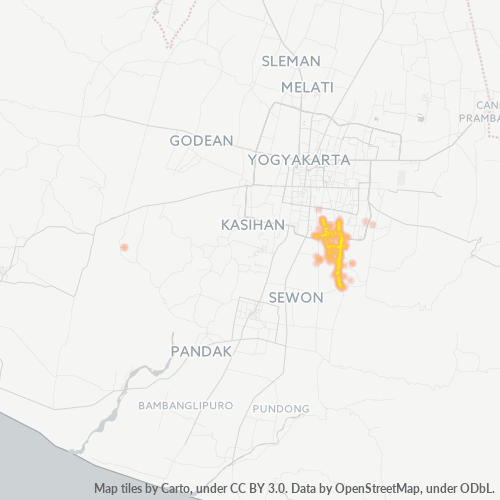 Dami ng Negosyo sa Postal Code 55191 - Bantul, Daerah Istimewa Yogyakarta